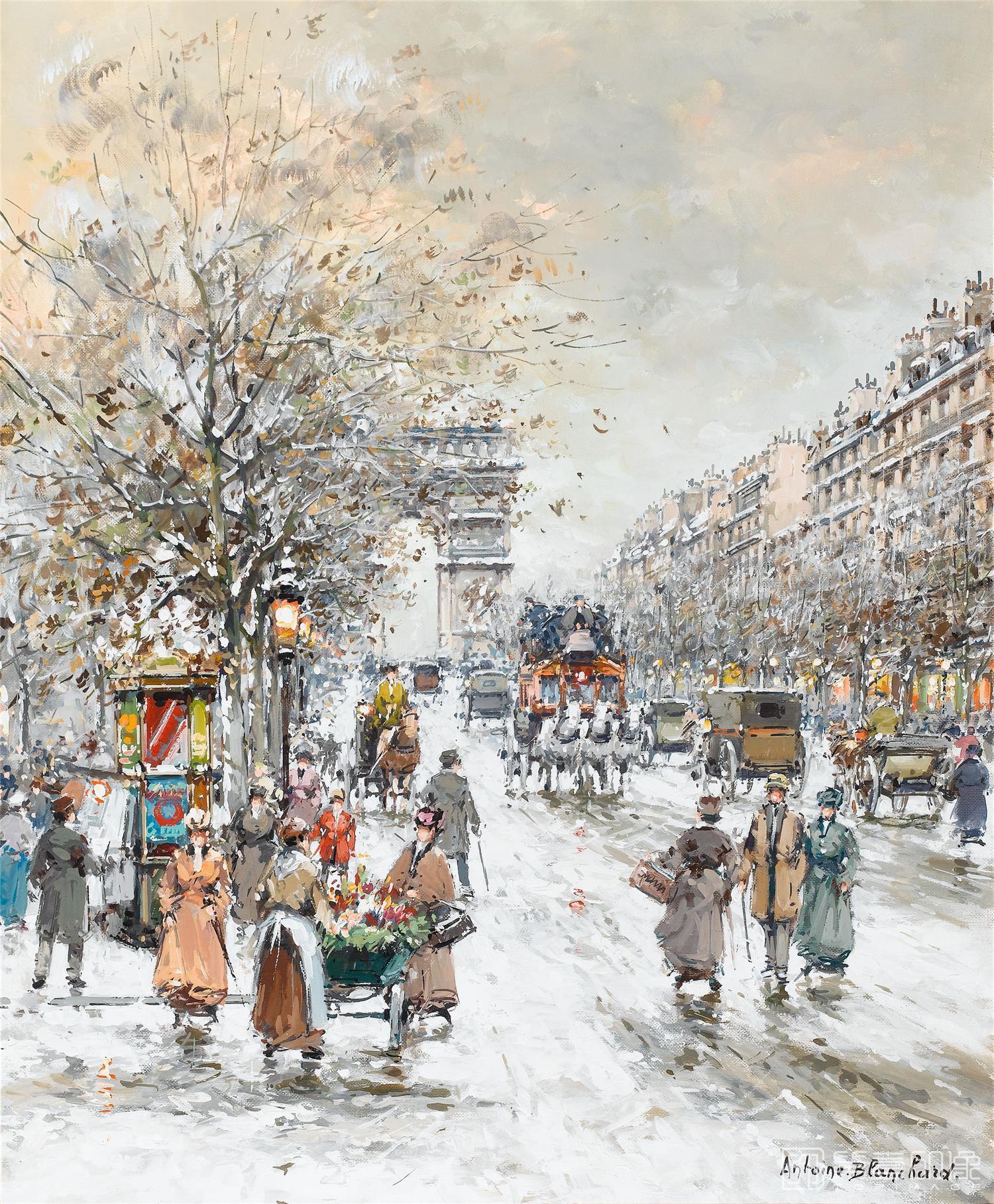 油画-安托万·布兰乍得 Antoine Blanchard作品-026
